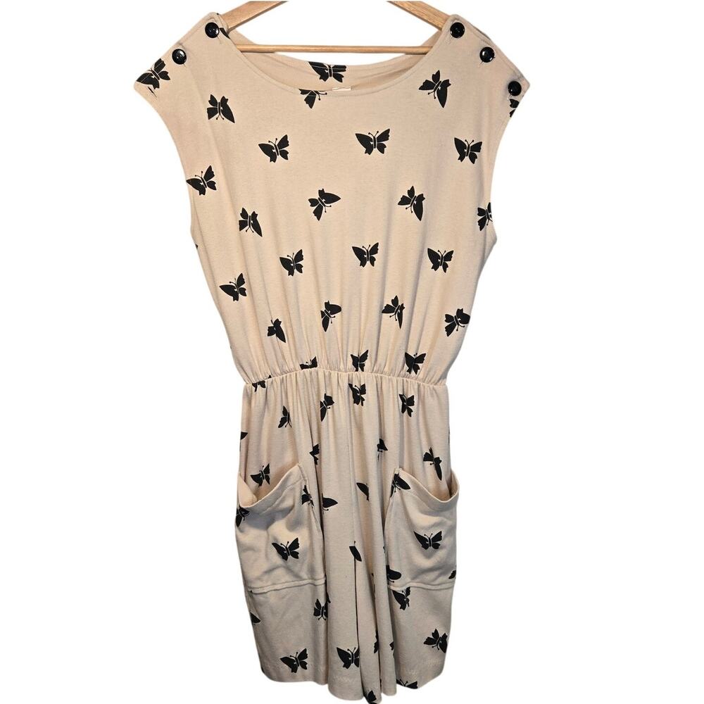 Gloria's Fashions XL Cream Butterfly Jumper with Pockets [0324]